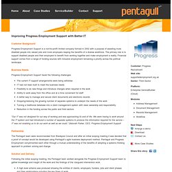 Pentagull Ltd: Case Study - Supported Employment
