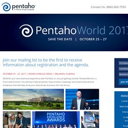 PentahoWorld 2017