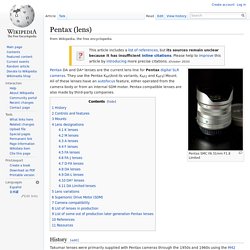 Pentax (lens)