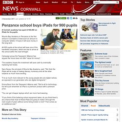 Penzance school buys iPads for 900 pupils