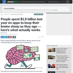 People spent $1.9 billion last year on apps to keep their brains sharp as they age — here’s what actually works