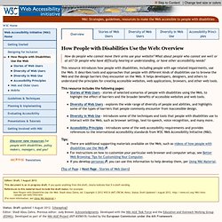 [DRAFT] How People with Disabilities Use the Web: Overview