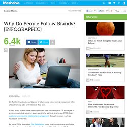 Why Do People Follow Brands? [INFOGRAPHIC]