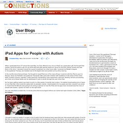 iPad Apps for People with Autism - OT Journey