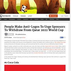 People Make Anti-Logos To Urge Sponsors To Withdraw From Qatar 2022 World Cup