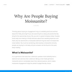 Why Are People Buying Moissanite?
