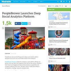 PeopleBrowsr Launches Deep Social Analytics Platform