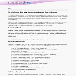 People Search Products & Services