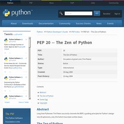 The Zen of Python