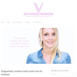 Pepparkaks cookies med russin och vit choklad - Victorias provkök