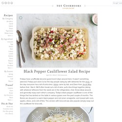 Black Pepper Cauliflower Salad Recipe