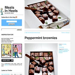 Peppermint brownies