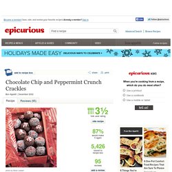 Chocolate Chip and Peppermint Crunch Crackles Recipe
