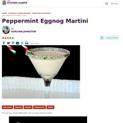 Peppermint Eggnog Martini