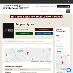Pepprototypes - Manufacturing Companies - Business Promotion Network