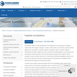 Peptide Acetylation