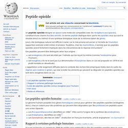 Peptide opioïde