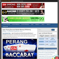 Agen Perang Baccarat Mudah Menang IDNSakong