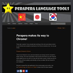Perapera Language Tools