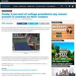 Study: 6 percent of college presidents say sexual assault is common on their campus