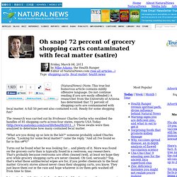 Oh snap! 72 percent of grocery shopping carts contaminated with fecal matter (satire)