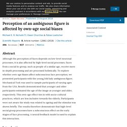 Perception of an ambiguous figure is affected by own-age social biases