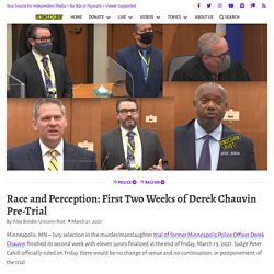 Race & Perception: First 2 Weeks of Derek Chauvin Pre-Trial