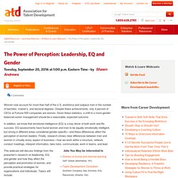 The Power of Perception: Leadership, EQ and Gender