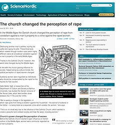 The church changed the perception of rape