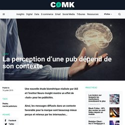 La perception d'une pub dépend de son contexte