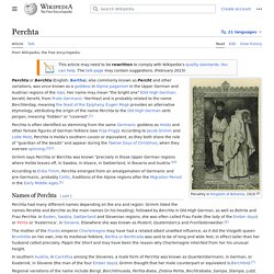 Perchta - Wikipedia