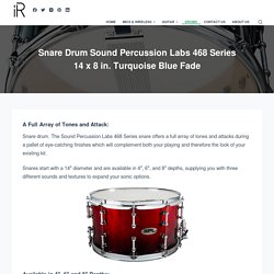 Snare Drum Sound Percussion Labs 468 Series 14 x 8 in. Turquoise Blue Fade - instroreview.com