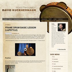 Frame Drum, Cajon, Percussion - David Kuckhermann