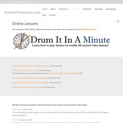 Powers Percussion - Online Lessons