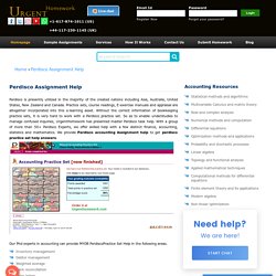 MYOB Perdisco Assignment Help