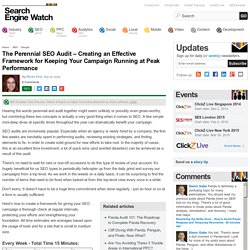 The Perennial SEO Audit – Creating an Effective Framework for Keeping Your Campaign Running at Peak Performance