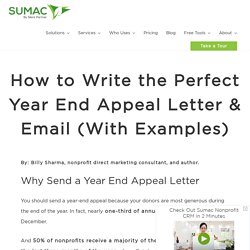 How to Write the Perfect Year End Appeal Letter & Email (With Examples)