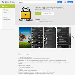 Perfect App Protector(español)