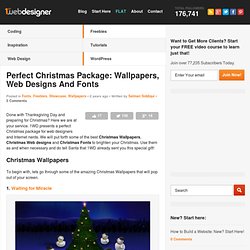 Perfect Christmas Package: Wallpapers, Web Designs And Fonts