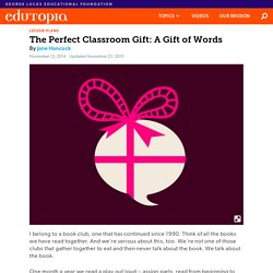 The Perfect Classroom Gift: A Gift of Words