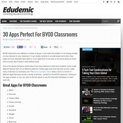 30 Apps Perfect For BYOD Classrooms