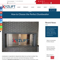 Want to Know How to Choose the Perfect Dumbwaiter