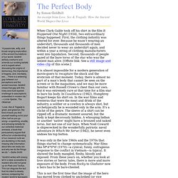 The Perfect Body: an excerpt from Love, Sex and Tragedy: How the Ancient World Shapes Our Lives by Simon Goldhill
