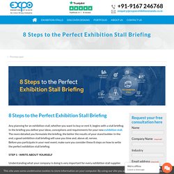 8 Steps to the Perfect Exhibition Stall Briefing