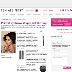 Perfect eyebrow shape: Get the look