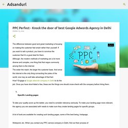PPC Perfect - Knock the door of best Google Adwords Agency in Delhi
