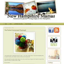 NH Mamas: The Perfect Homemade Playdough