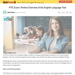 PTE Exam: Perfect Overview of the English Language Test