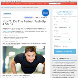 How To Do The Perfect Pushup: 4 Steps