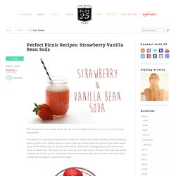 Perfect Picnic Recipes: Strawberry Vanilla Bean Soda